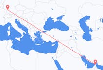 Flights from Ras al-Khaimah, United Arab Emirates to Karlsruhe, Germany
