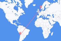 Flyrejser fra Antofagasta, Chile til Stavanger, Norge