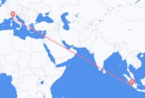 Flyg från Bengkulu, Indonesien till Pisa, Italien