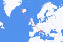 Flyreiser fra Roma, til Reykjavík