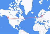 Flights from Port Hardy, Canada to Kaunas, Lithuania