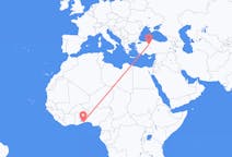 Flyrejser fra Lomé til Ankara