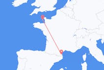 Flyrejser fra Perpignan til Saint Helier