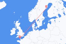 Fly fra Alderney til Umeå