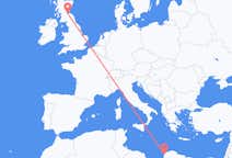 利比亚出发地 班加西飞往利比亚目的地 爱丁堡的航班