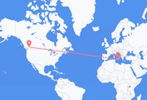 Flyreiser fra Kamloops, Canada til Catania, Italia