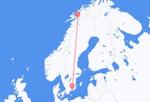 Flights from Narvik, Norway to Ronneby, Sweden