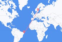 Flights from Recife, Brazil to Linköping, Sweden