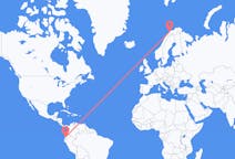 Flyg från Guayaquil, Ecuador till Tromsø, Norge