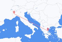 Loty z Wolos, Grecja z Turyn, Włochy