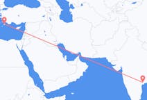 Flights from Vijayawada, India to Rhodes, Greece