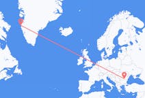 Vluchten van Boekarest, Roemenië naar Sisimiut, Groenland