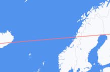 Flyrejser fra Kuusamo, Finland til Reykjavík, Island