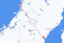 Fly fra Brønnøysund til Sundsvall