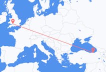 Flyreiser fra Bristol, England til Trabzon, Tyrkia