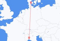 Flyreiser fra Sønderborg, Danmark til Genova, Italia