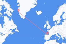 Voli da Maniitsoq, Groenlandia a Santander, Spagna