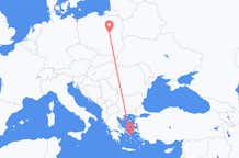 Flights from Mykonos to Warsaw