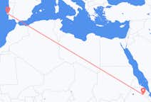 Flyreiser fra Semera, Etiopia til Lisboa, Portugal