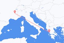 Loty z Grenoble, Francja z Preweza, Grecja