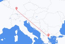 出发地 希腊出发地 塞萨洛尼基目的地 德国斯图加特的航班
