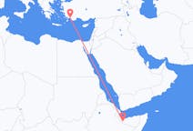 Vluchten van Hargeisa, Somalië naar Dalaman, Turkije