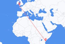 Flyg från Malindi, Kenya till Newquay, England