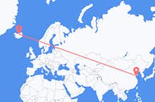 Flüge von Qingdao, China nach Akureyri, Island