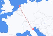 Flyrejser fra Amsterdam, Holland til Forli, Italien