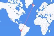 智利出发地 安托法加斯塔飞往智利到雷克雅未克的航班