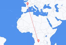 Flyreiser fra Luena, Angola til Brive-la-gaillarde, Frankrike