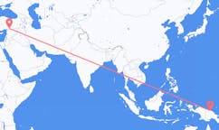 Flyreiser fra Wewak, Papua Ny-Guinea til Gaziantep, Tyrkia