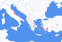出发地 土耳其出发地 达拉曼目的地 意大利佩斯卡拉的航班