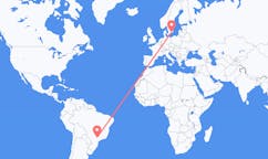 Flights from Bauru, Brazil to Ronneby, Sweden