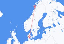 덴마크발 쇠네르보르, 노르웨이행 보되 항공편