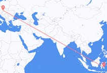 Flüge von Kendari, Indonesien nach Preßburg, die Slowakei