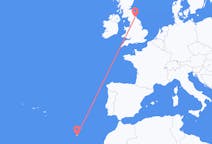 Voli dalla città di Durham, Inghilterra per Funchal