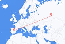 Flyrejser fra Jekaterinburg, Rusland til Madrid, Spanien