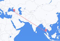Flyrejser fra Krabi, Thailand til Trabzon, Tyrkiet