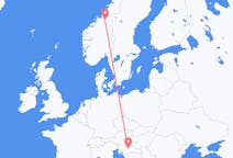 ノルウェーのから トロンハイム、クロアチアのへ ザグレブフライト