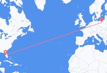 Flyg från Tampa, USA till Bydgoszcz, Polen
