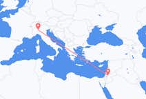Flyreiser fra Amman, til Milano