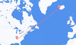 Flights from the city of Huntsville, the United States to the city of Reykjavik, Iceland