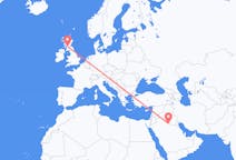 Flights from Rafha, Saudi Arabia to Glasgow, Scotland