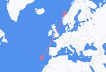 Loty z Molde, Norwegia do Funchal, Portugalia