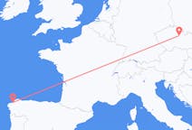 Fly fra La Coruña til Pardubice