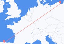 Flyreiser fra Gdansk, Polen til Santiago del Monte, Spania