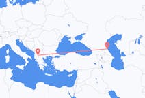 Flyrejser fra Makhatjkala, Rusland til Ohrid, Nordmakedonien