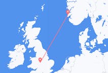 Flights from Haugesund, Norway to Birmingham, England