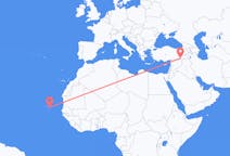 Flyreiser fra Boa Vista, Kapp Verde til Mardin, Tyrkia